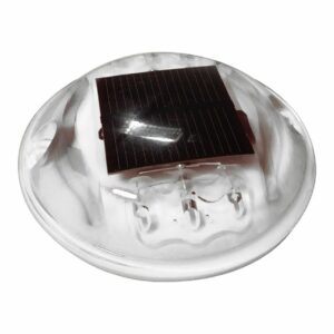 Plot routier solaire rond polycarbonate