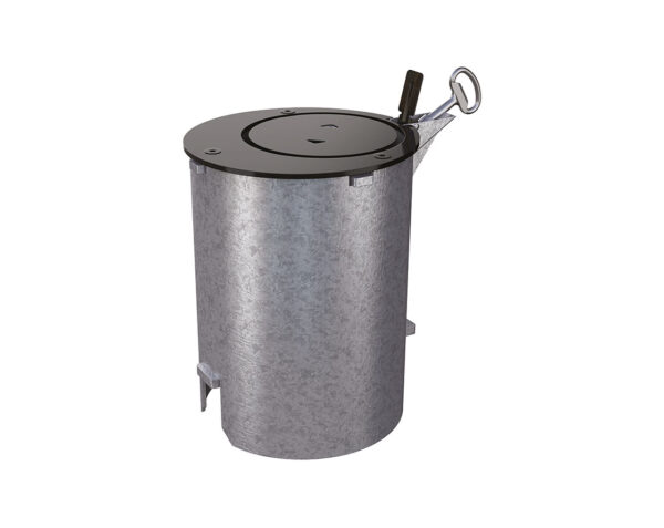 Fourreau verrouillable pour bornes