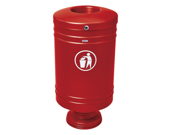 Corbeille Gascogne socle en fonte 60 litres