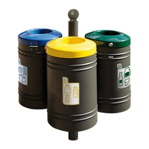 Corbeille Guyenne pour tri sélectif Boule 40 litres