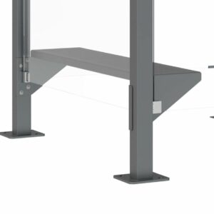 Banquette / tablette pour abris fumeurs