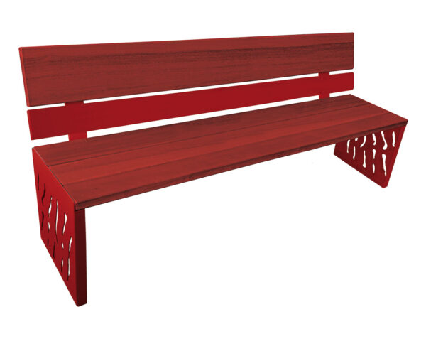 Banc bois et acier Venise