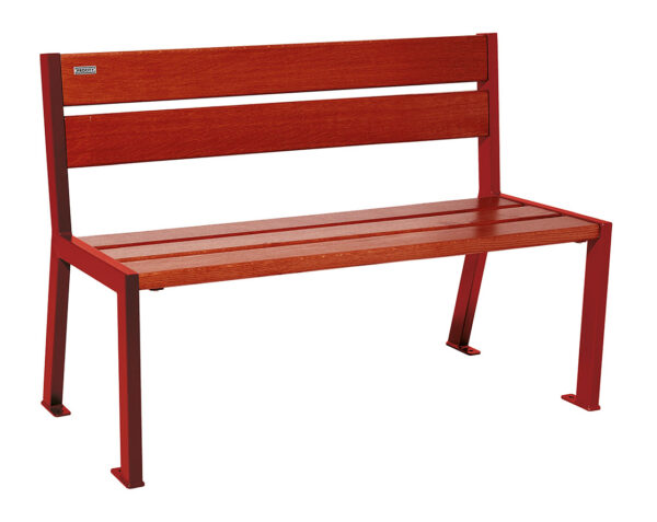 Banc bois et acier Silaos® 5 lames