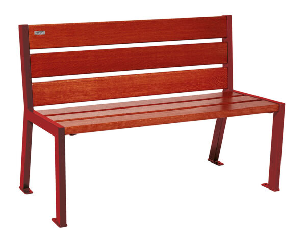 Banc bois et acier Silaos® 6 lames