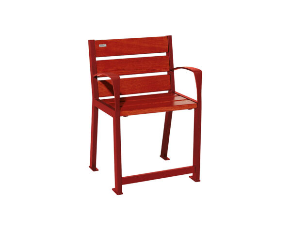 Fauteuil bois et acier Silaos® spécial sénior