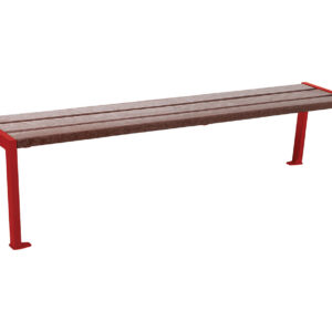 Banquette Silaos® acier et plastique recyclé