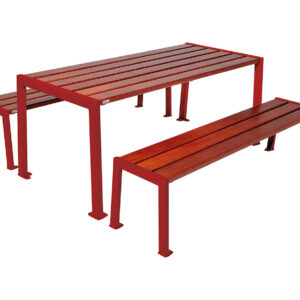 Table de pique-nique Silaos® acier et bois