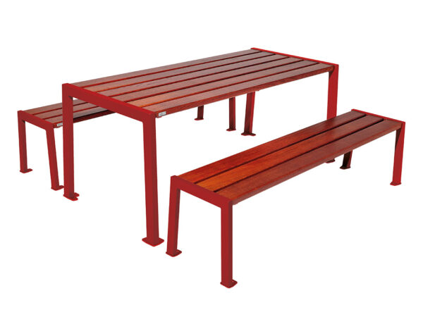 Table de pique-nique Silaos® acier et bois