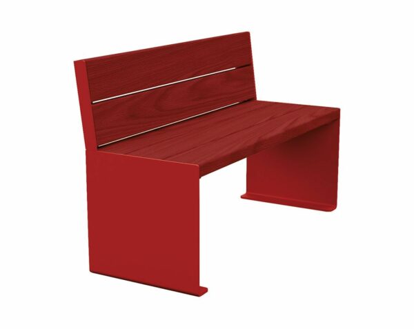 Banc bois et acier KUB.