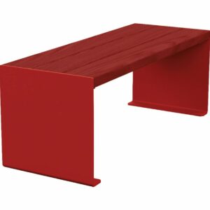 Banquette KUB. acier et bois