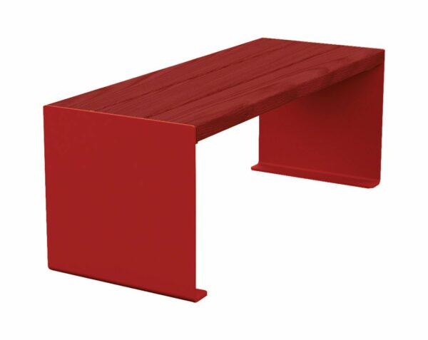 Banquette KUB. acier et bois