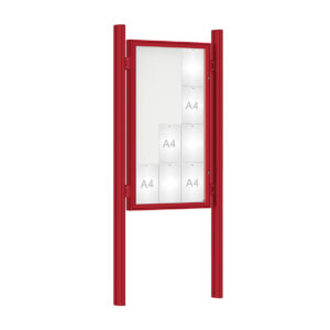 Vitrine 1000 sur poteaux Quatro