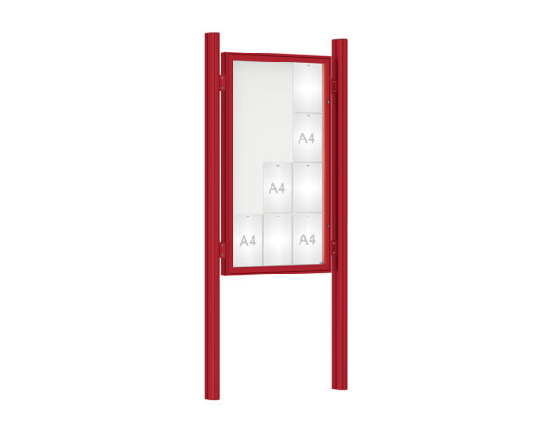 Vitrine 1000 sur poteaux Quatro