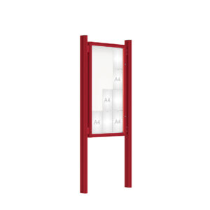 Vitrine 2000 sur poteaux Quatro