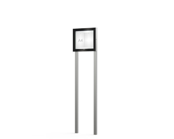 Vitrine Edge ép. 54 mm sur poteaux