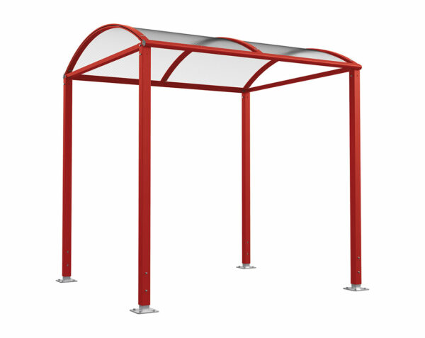 Abri vélos Voûte "M" avec bardages polycarbonate