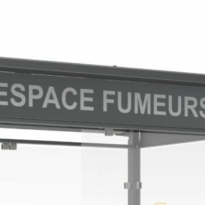 Autocollant du texte "ESPACE FUMEURS"