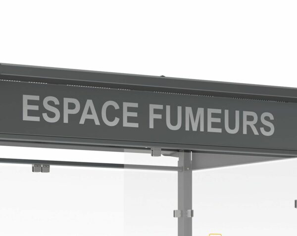 Autocollant du texte "ESPACE FUMEURS"