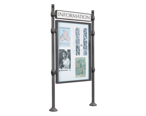 Panneau-vitrines d'information City