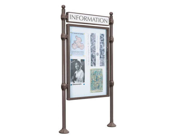Panneau-vitrines d'information Boule