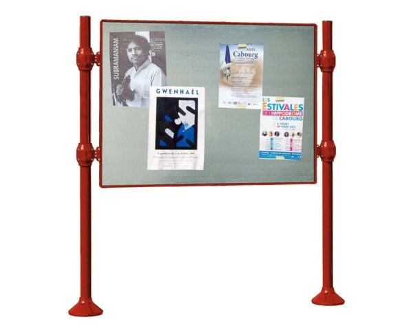Panneau d'affichage libre Inox brossé