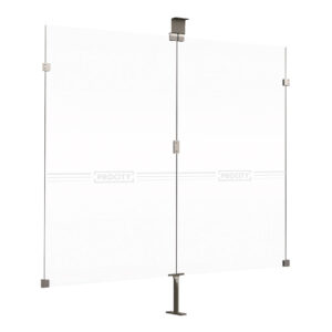 Bardage latéral pour passage couvert Voûte "M" en verre