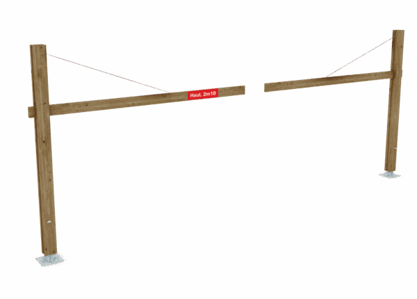 Barrière Limiteur de hauteur pivotant