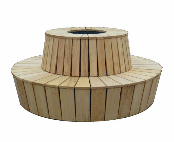 Ensemble jardinière + banc Hélios