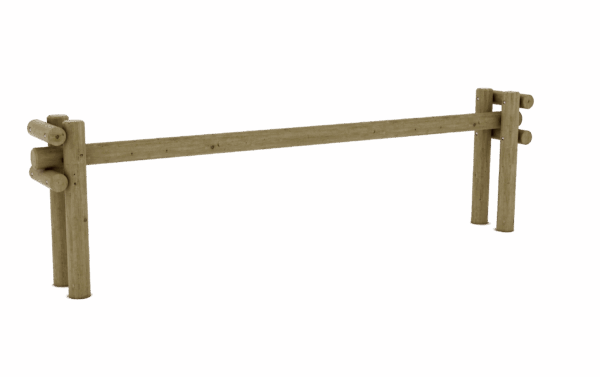 Barrière Coulissante rondins