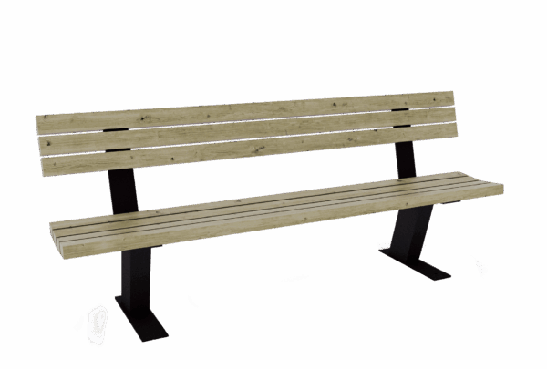 Banc bois-acier Glénan