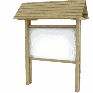 Panneau vitrine + Toit